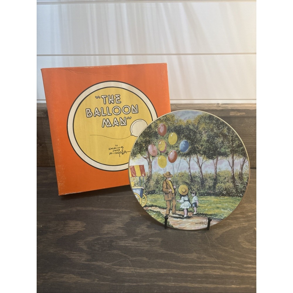 The Balloon Man Collector Plate From Original Painting by Dominic John Mingolla